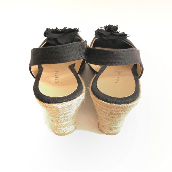 NWOT Karen Scott Dashy Black Wedges - Picture 8 of 8